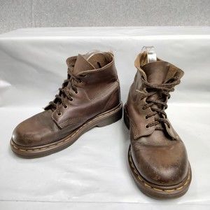 Vintage Doc Martens 90's Boots Brown Leather Women’s size 6 Men’s 4